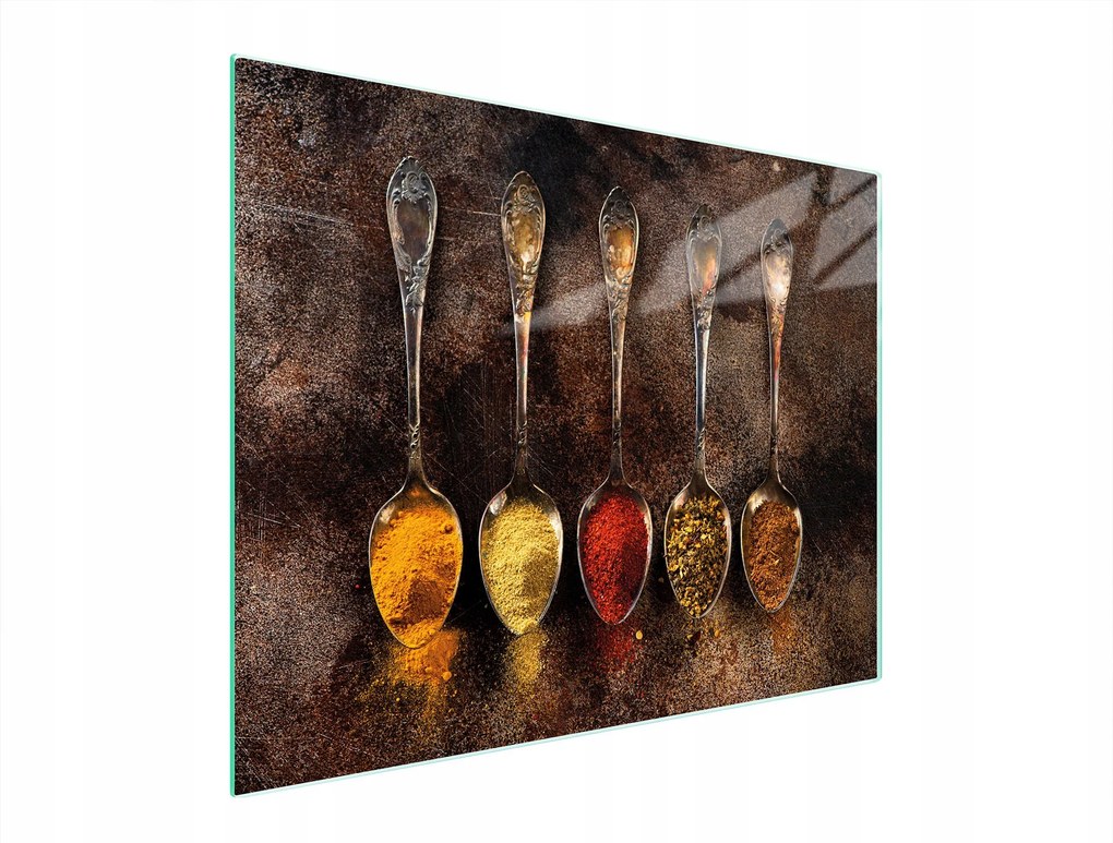 Üveg Vágódeszka 52x40 Fűszerek Edzett Üveg