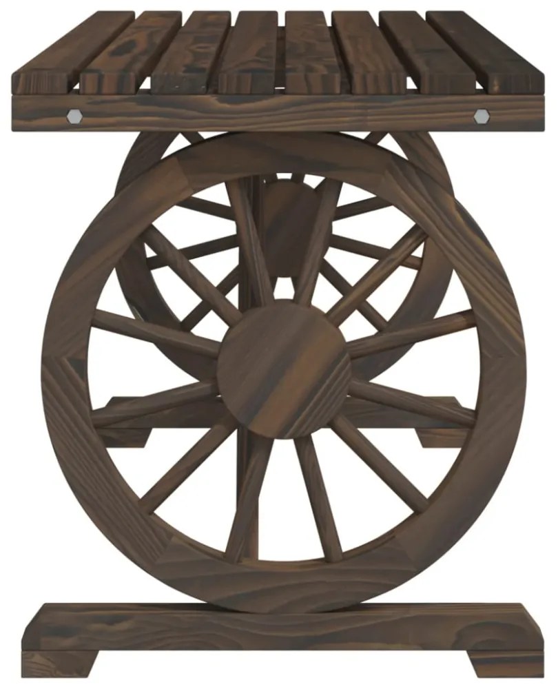 tömör fenyőfa kerti asztal 115 x 55 x 65 cm