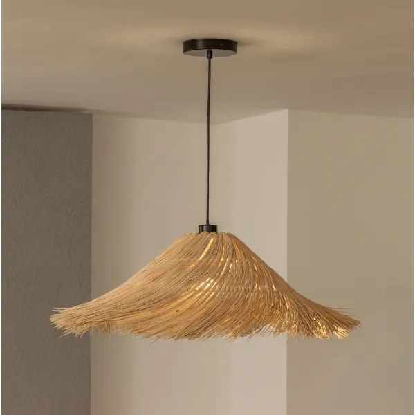 Brilagi - CERIA BOHO LED csillár zsinóron, 1xE27/40W/230V, Ø 70 cm, rattan