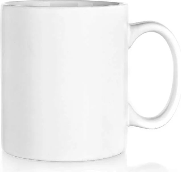 Nyomtatás Nélküli Bögre Fehér 350 ml matt kávés tea otthoni használatra