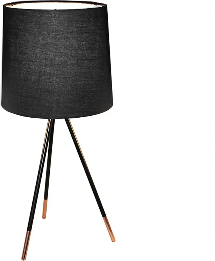 Asztali lámpa, fekete, JADE TYP 4 8008-44A