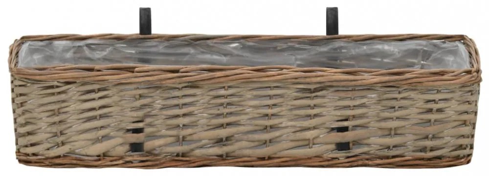 2 db fonott virágtartó PE béléssel 60 cm