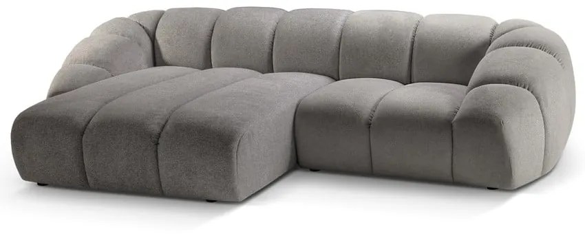 Világosszürke sarokkanapé (bal oldali) Diana – Micadoni