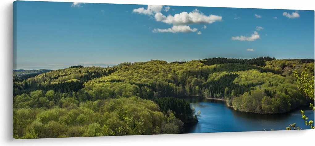 Kép - Tó az erdőben (120x50 cm)