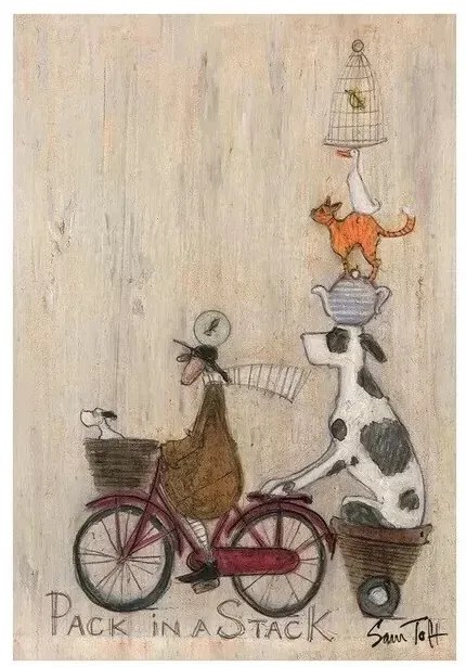 Művészeti nyomat Sam Toft - Pack in a Stack