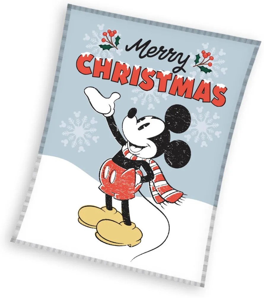 Disney Mickey Frosty Karácsonyi polár takaró 130x160cm