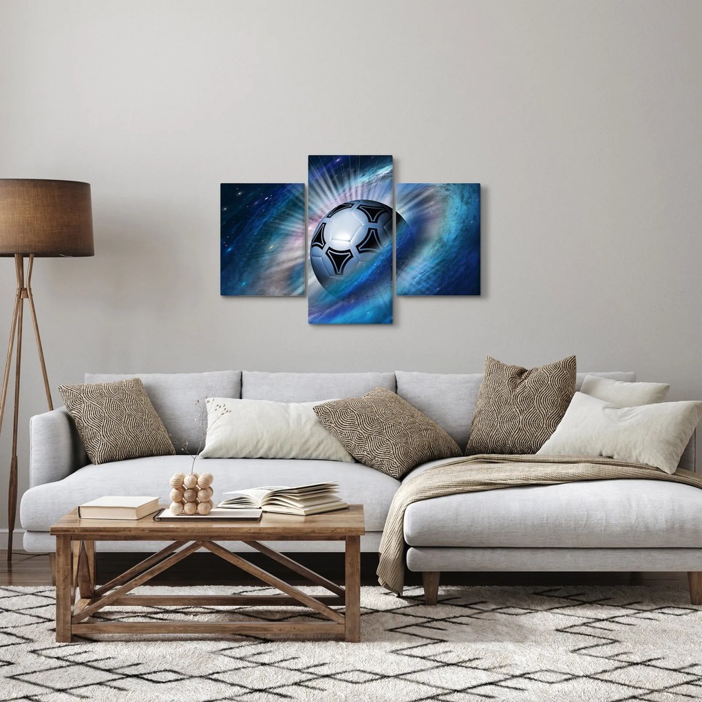 Kép - Futball a térben (90x60 cm)