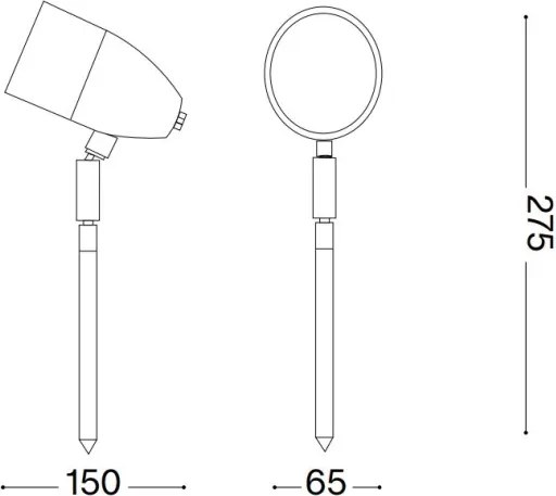 Ideal Lux - Kültéri lámpa INSIDE 1xG9/15W/230V 27,5 cm IP54 barna