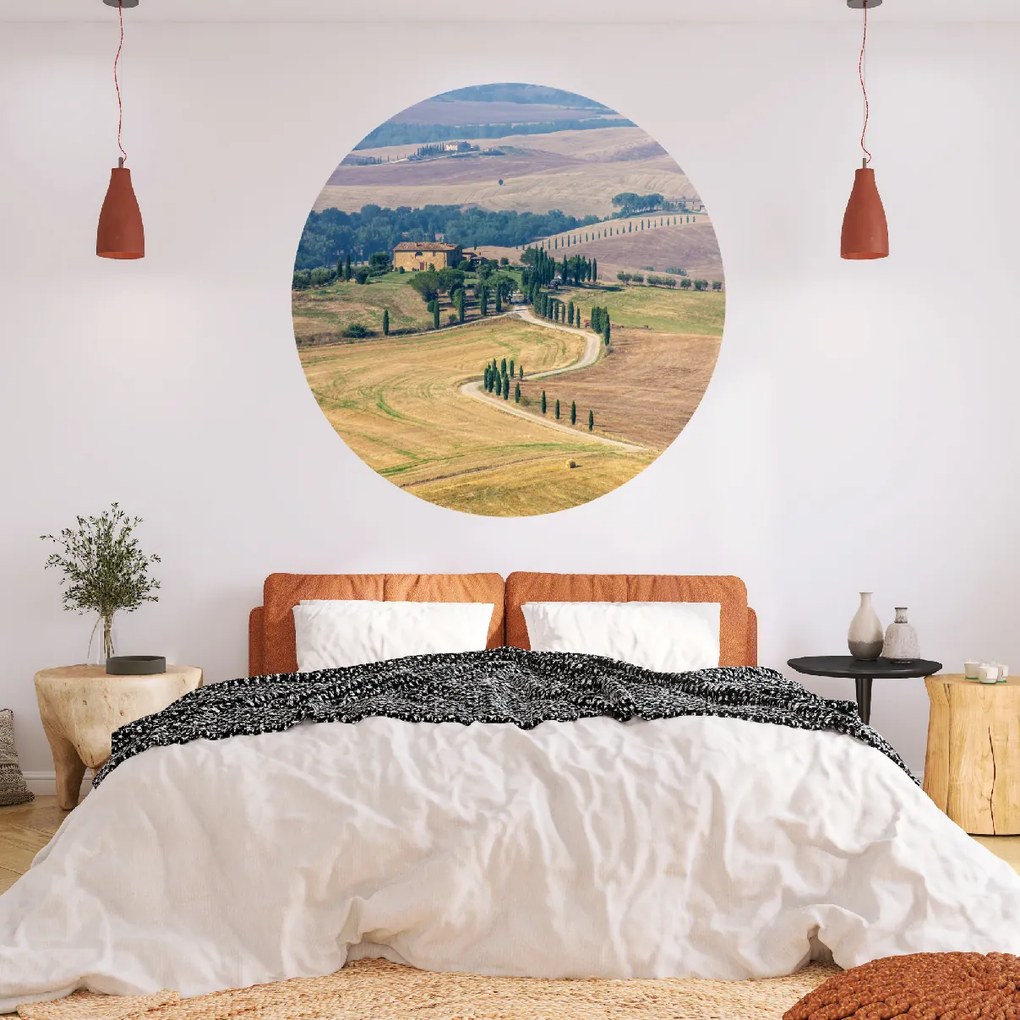PIPPER. Textil kör alakú falmatrica "Toszkána" Méret: 120cm