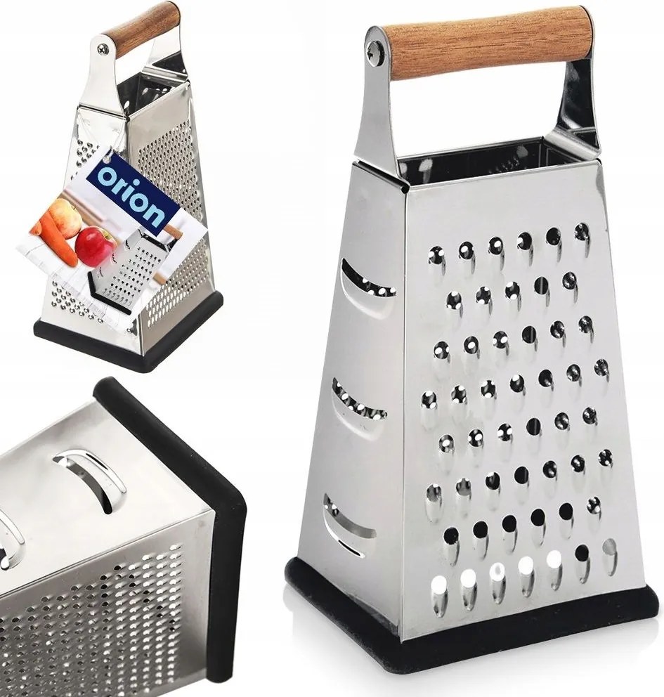 Konyhai reszelő acél 4 oldalas sajt zöldség gyümölcs csúszásgátló