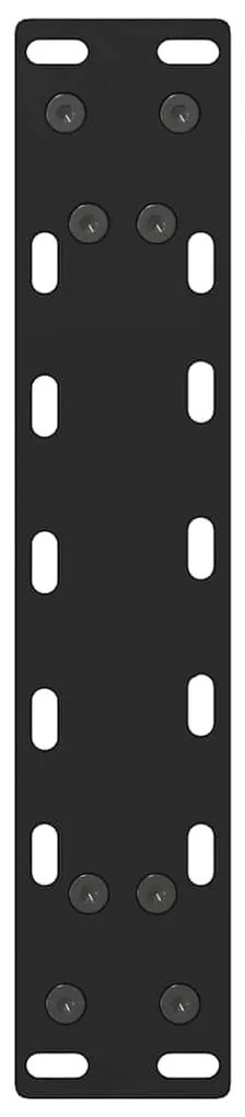 2 db fekete acél dohányzóasztal láb 40 x (30-31) cm