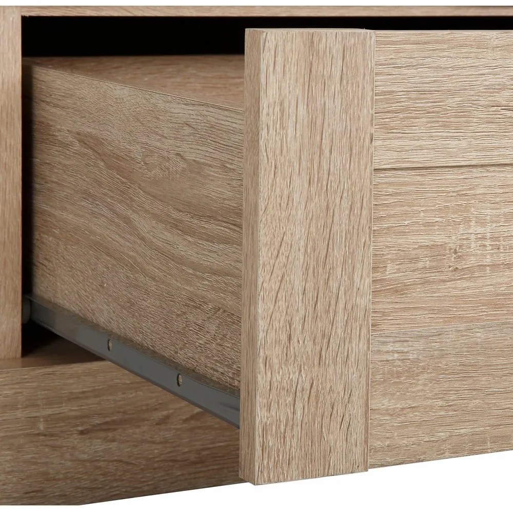 Natúr színű ruhásszekrény tölgyfa dekorral 60x180 cm Binz – Støraa