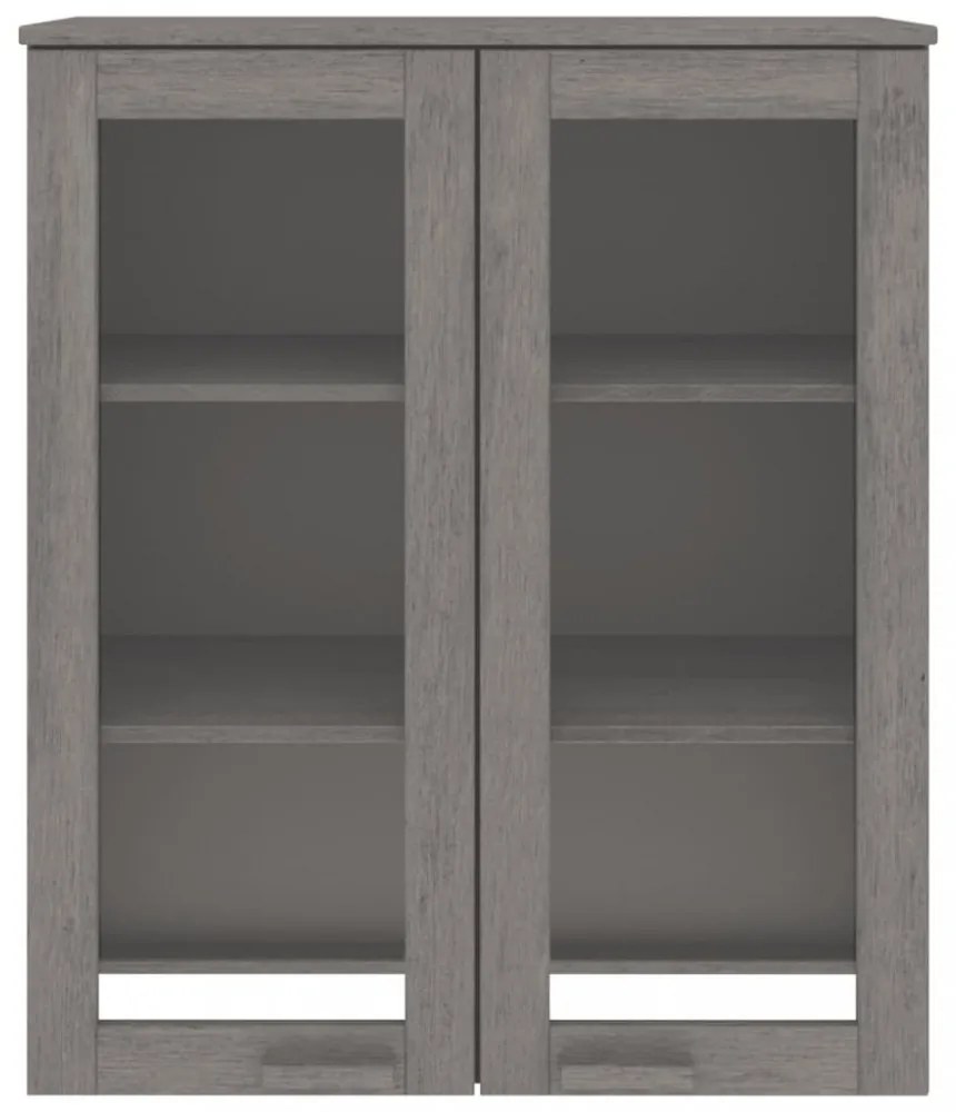 HAMAR világosszürke tömör fenyőfa felső szekrény 85x35x100 cm