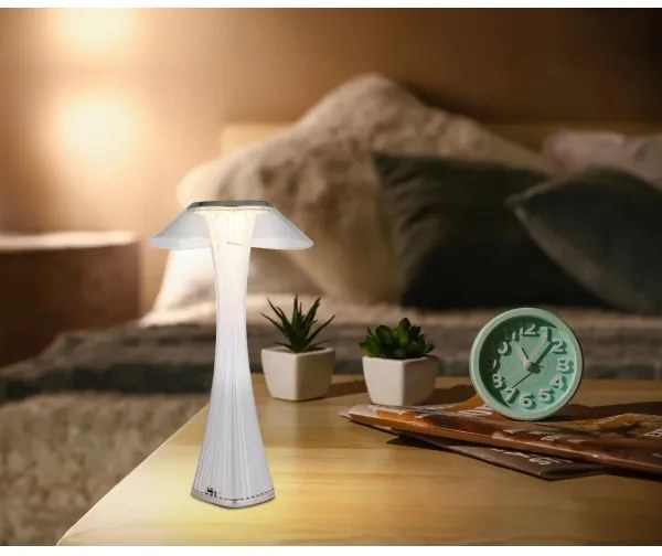 Globo 21025C-LED Dimmelhető Asztali lámpa tölthető AMBRA LED/2,5W/3,7V 2700K/4500K/6500K fehér