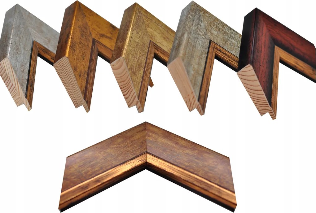 Képkeret, tükörkeret, fotókeret fából, 30x40 cm, 5,5-ös profil, 5,5 cm széles