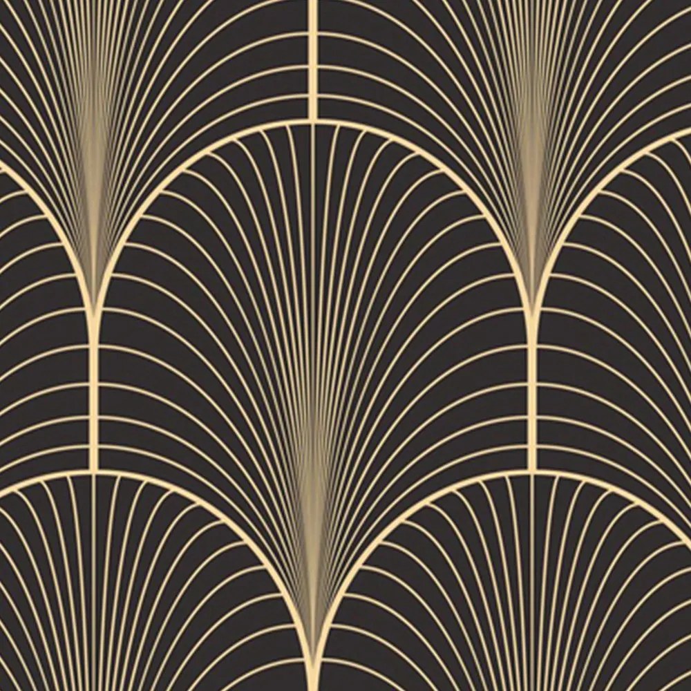 Gario Paraván Geometrikus absztrakció glamour stílusban Méret: 180 x 170 cm, Kivitelezés: Forgó paraván 360°
