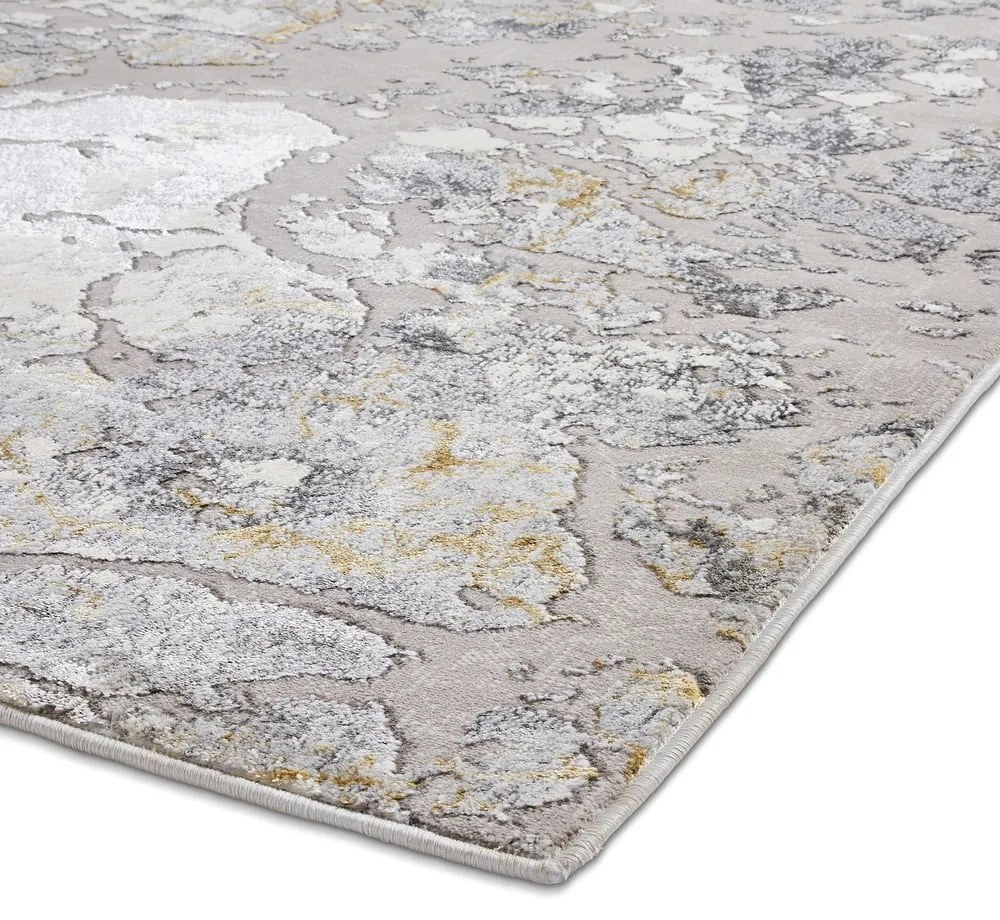 Szürke-aranyszínű szőnyeg 170x120 cm Apollo - Think Rugs