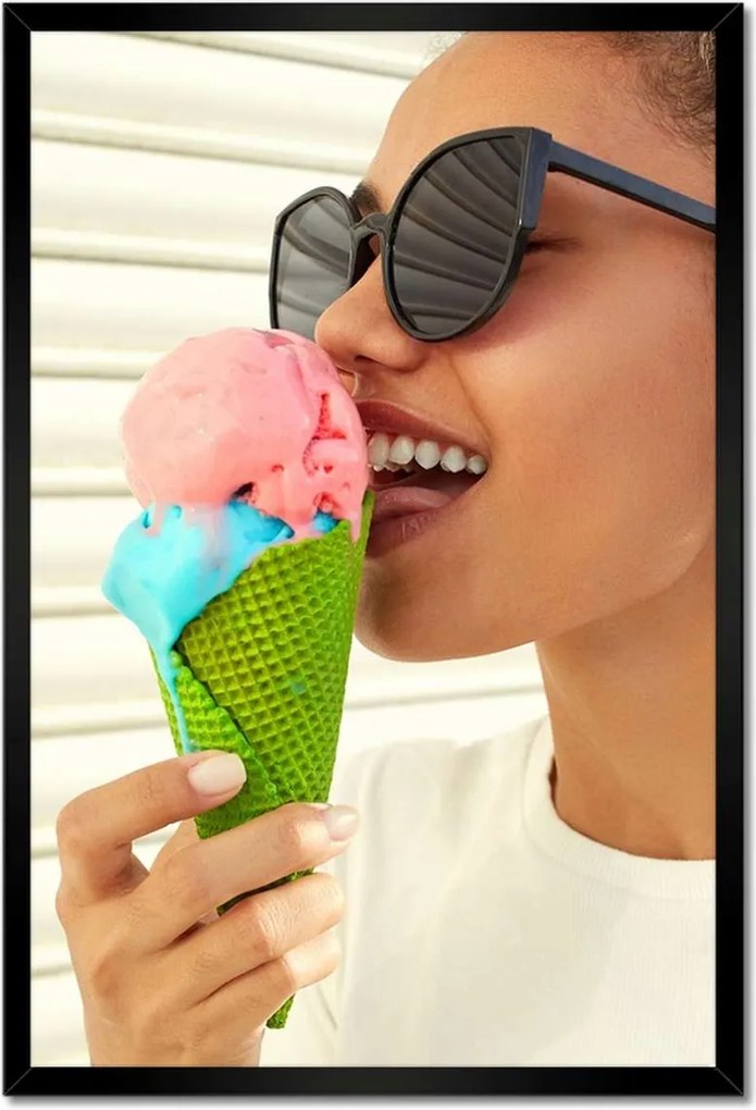 Poszterek keretben 40x60 Színes fagylalt