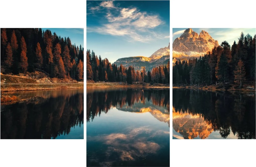 Kép - alpesi, olaszország, dolomitok, Antorno (90x60 cm)