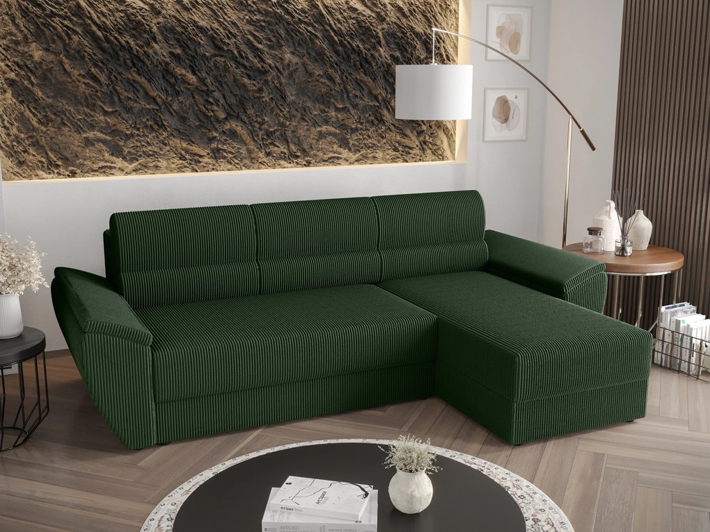 Sarok ülőgarnitúra Radiant L2 (zöld) (J). 1057462