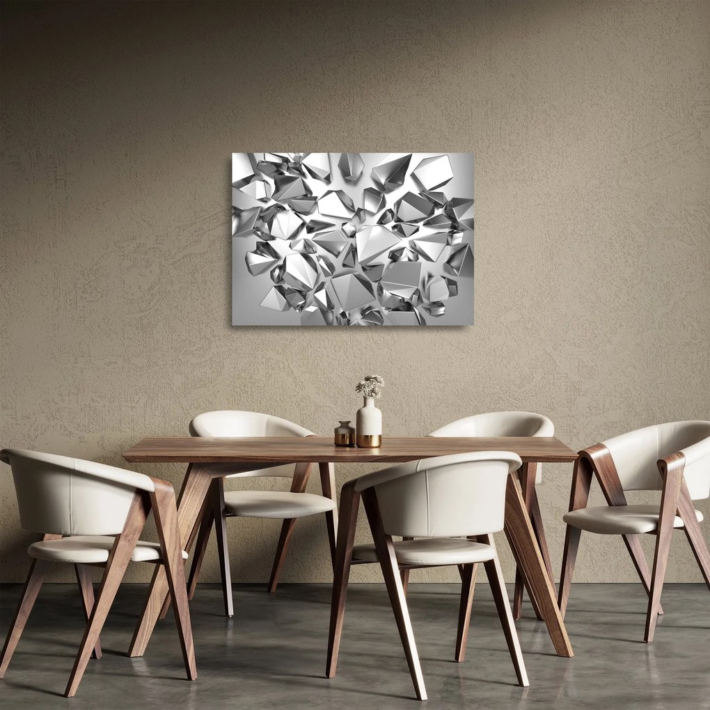 A 3D absztrakció képe (üvegen) (70x50 cm)