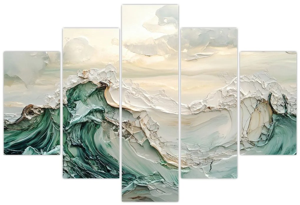 Kép - 3D tengeri absztrakció (150x105 cm)