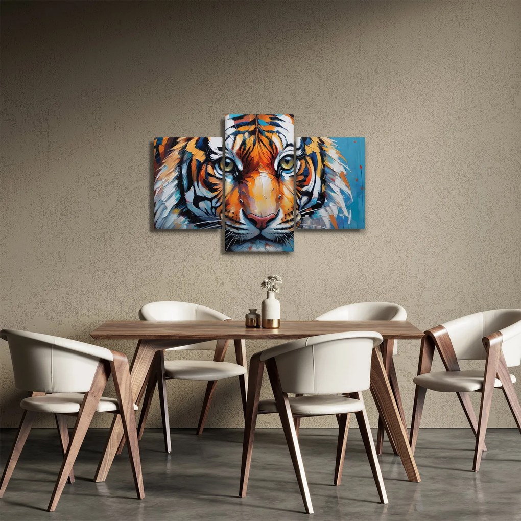 Kép - Tigris látképe, festmény (90x60 cm)