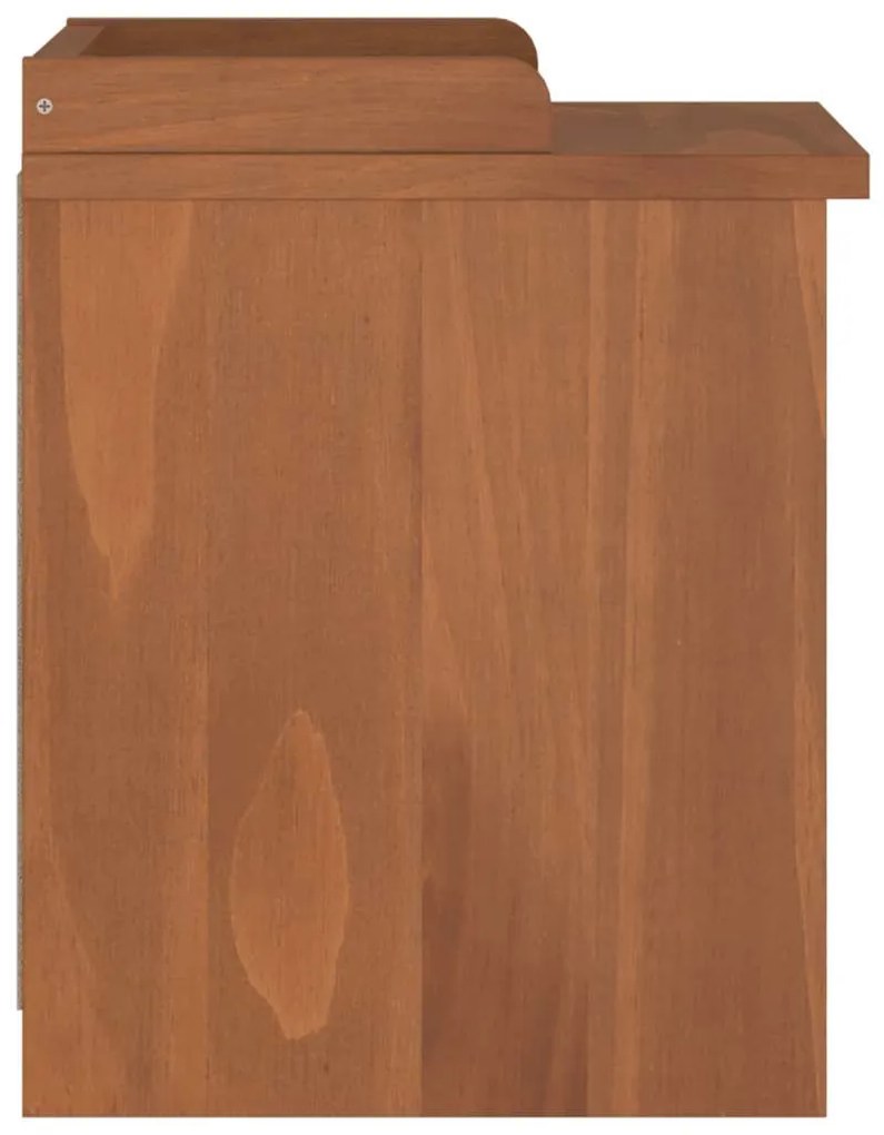 SANDNES tömör fenyőfa előszobapad 45x40x50 cm