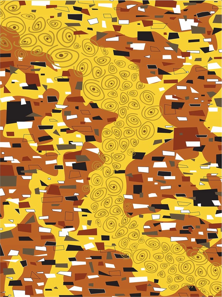 Fotótapéta Arany geometria Absztrakt sárga-barna háttér 184x254 +ragasztó