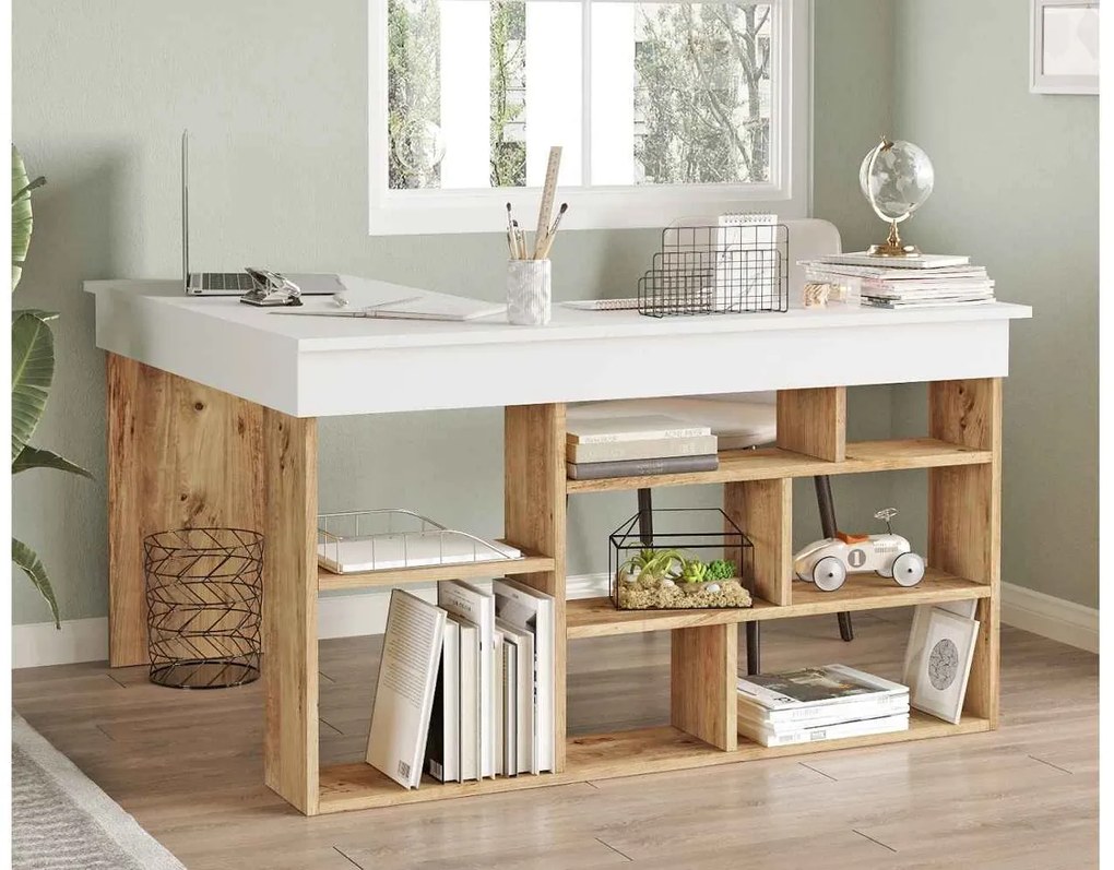Design sarok íróasztal Daisy fenyő