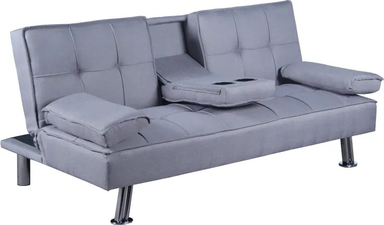 Kinyitható kanapé, szürke, GOLDIA NEW