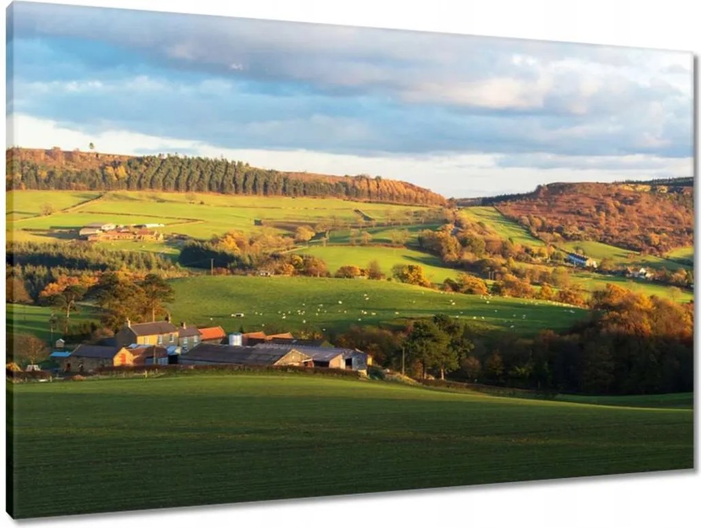 Vászonkép 90x60 Hegyi völgy