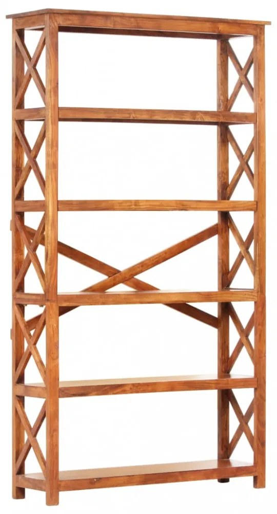 tömör akácfa könyvszekrény mézszínű felülettel 100x30x180 cm