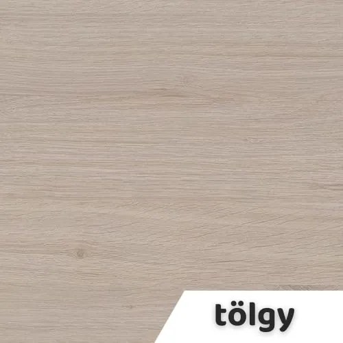 Állítható magasságú asztal OfficeTech A, 160 x 80 cm, szürke alap, tölgy
