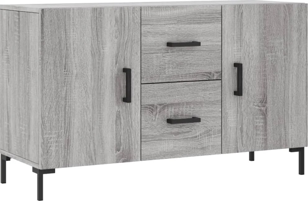 vidaXL szürke sonoma színű szerelt fa tálalószekrény 100 x 36 x 60 cm