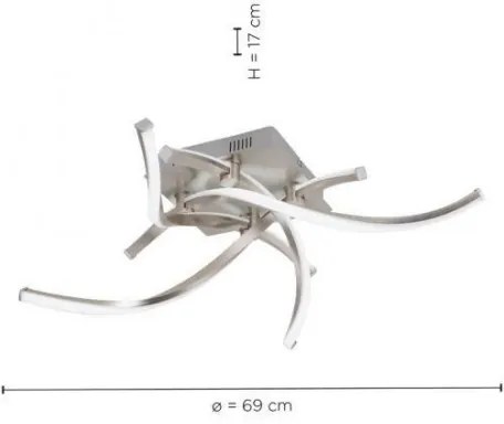 Leuchten Direkt 11995-55 - LED RGB Dimmelhető csillár SWING LED/24,4W/230V + távirányító