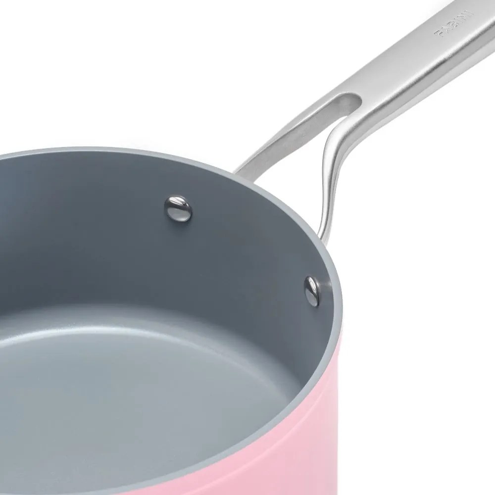 Indukciós tűzhelyhez alkalmas edény fedővel-kerámia felülettel 2,4 l Meda 3.0 – FABINI