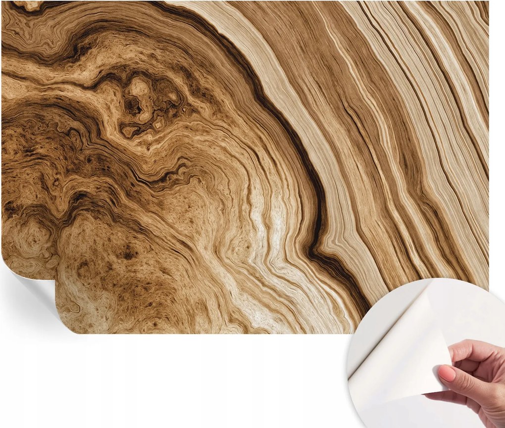 Dekoratív öntapadós fotótapéta irodába Fa tégelyek 152x104 cm