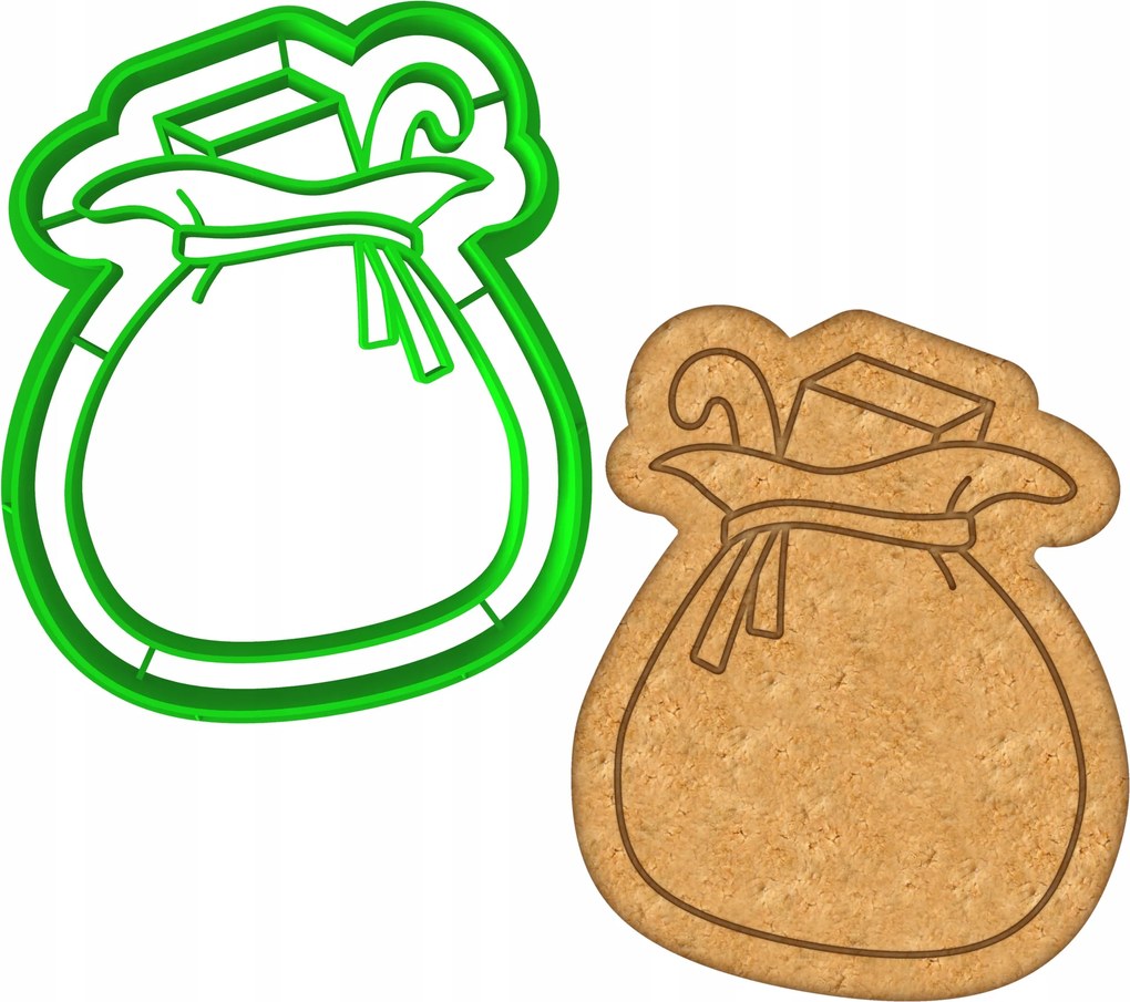 Karácsonyi Mézeskalács Forma Karácsonyi Ajándéktasak 8cm