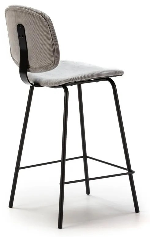 Világosszürke bárszék szett 2 db-os (ülésmagasság 66 cm) Arus – Marckeric