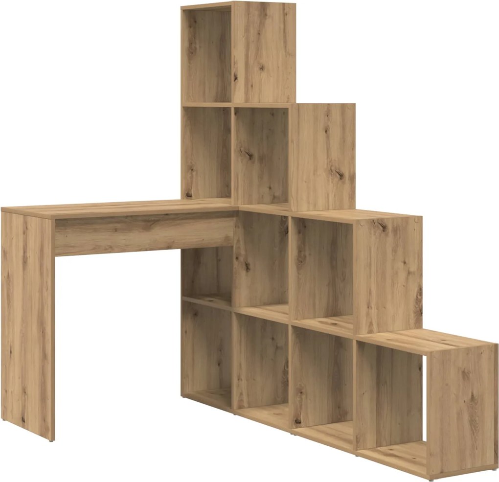 vidaXL Sarokíróasztal Artisan tölgy 101,5 x 149,5 x 149,5 cm Faanyag