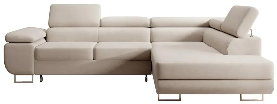 Sarokkanapé Stiletto (J) (bézs + ezüst). Akció -15%. 1099719