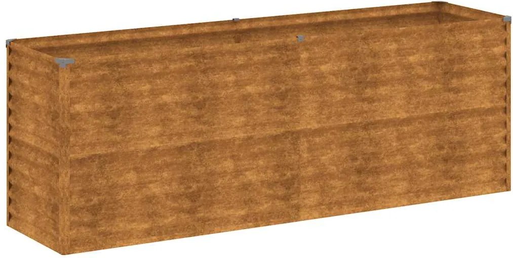 vidaXL Corten acél kerti magaságyás 196 x 50 x 69 cm