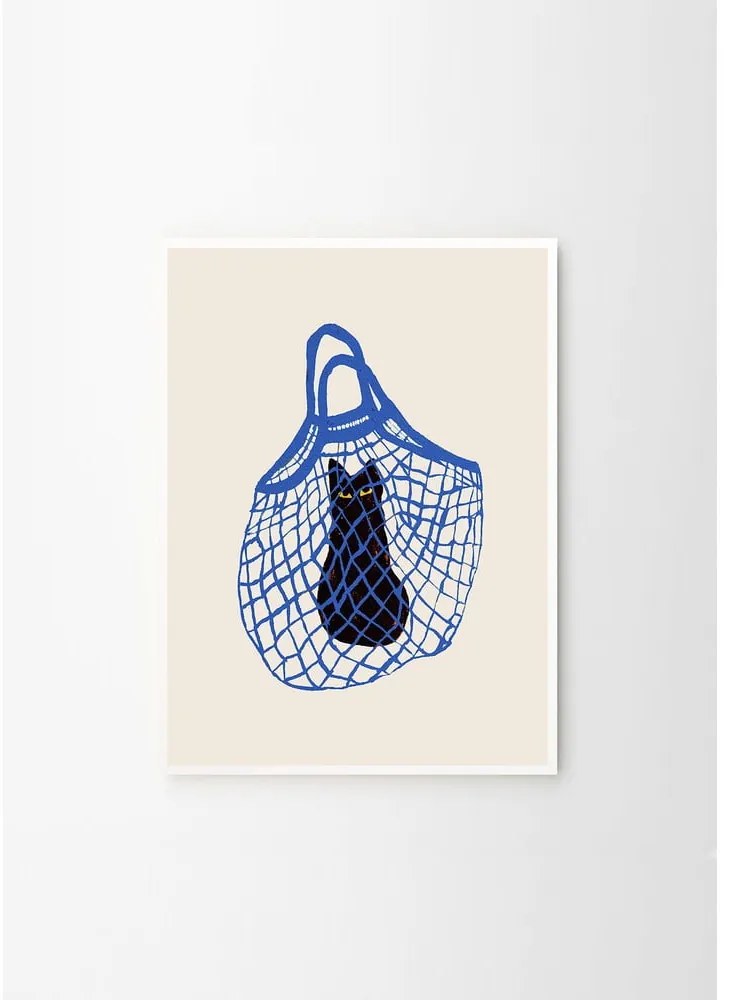 Poszter 30x40 cm The Cat’s In The Bag – Chloe Purpero Johnson – The Poster Club