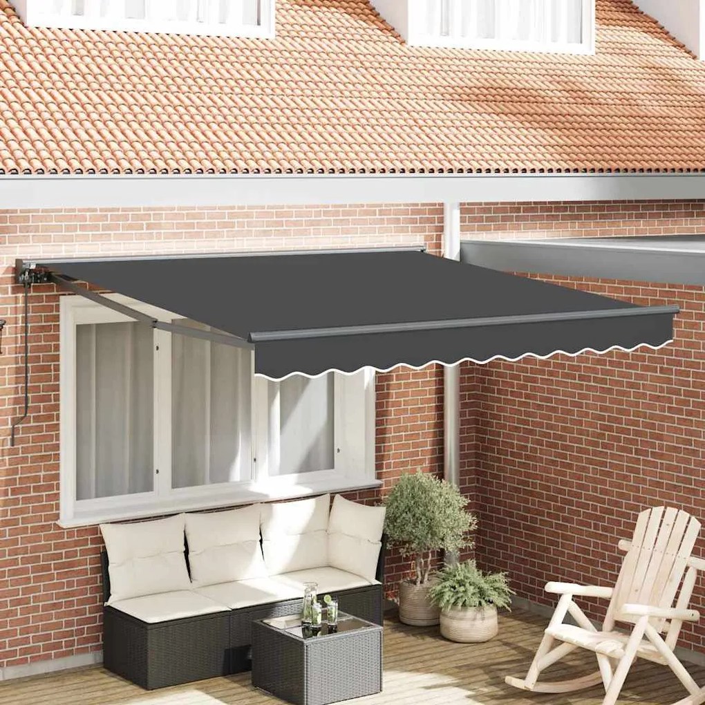 Behúzható napellenző Antracit 300x250 cm szövet