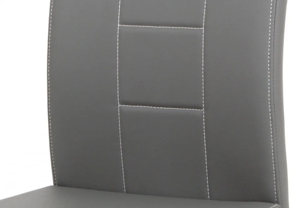 Scaun modern cu bază de sanie gri Dcl-411