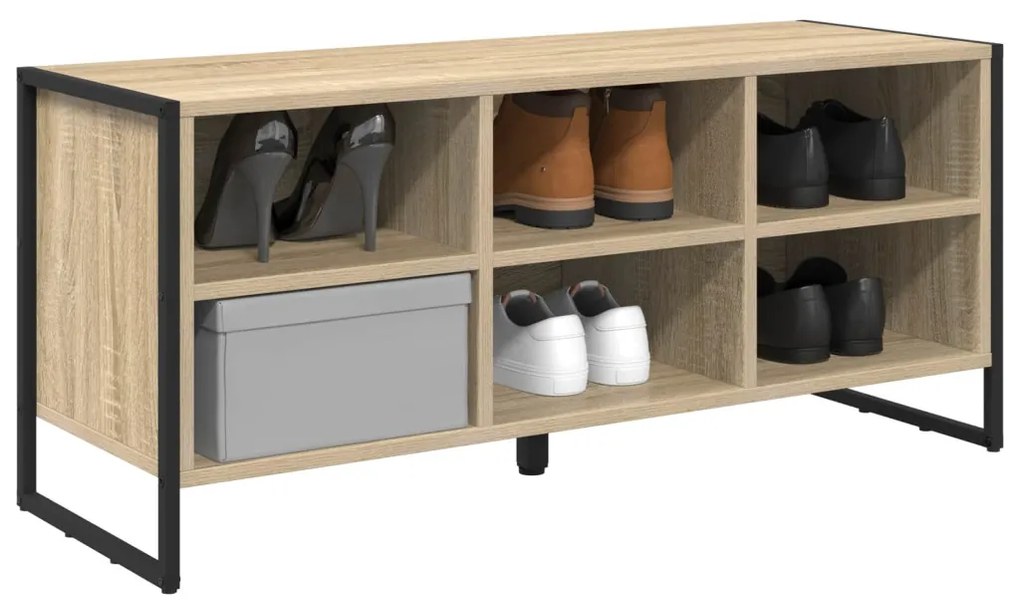 Cipőszekrény tárolóval Sonoma 60 x 35 x 44 cm Faanyag
