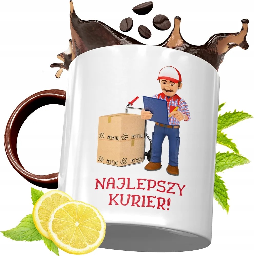 Bordó Bögre Futárnak Születésnapi Ajándék fényképes nyomtatással