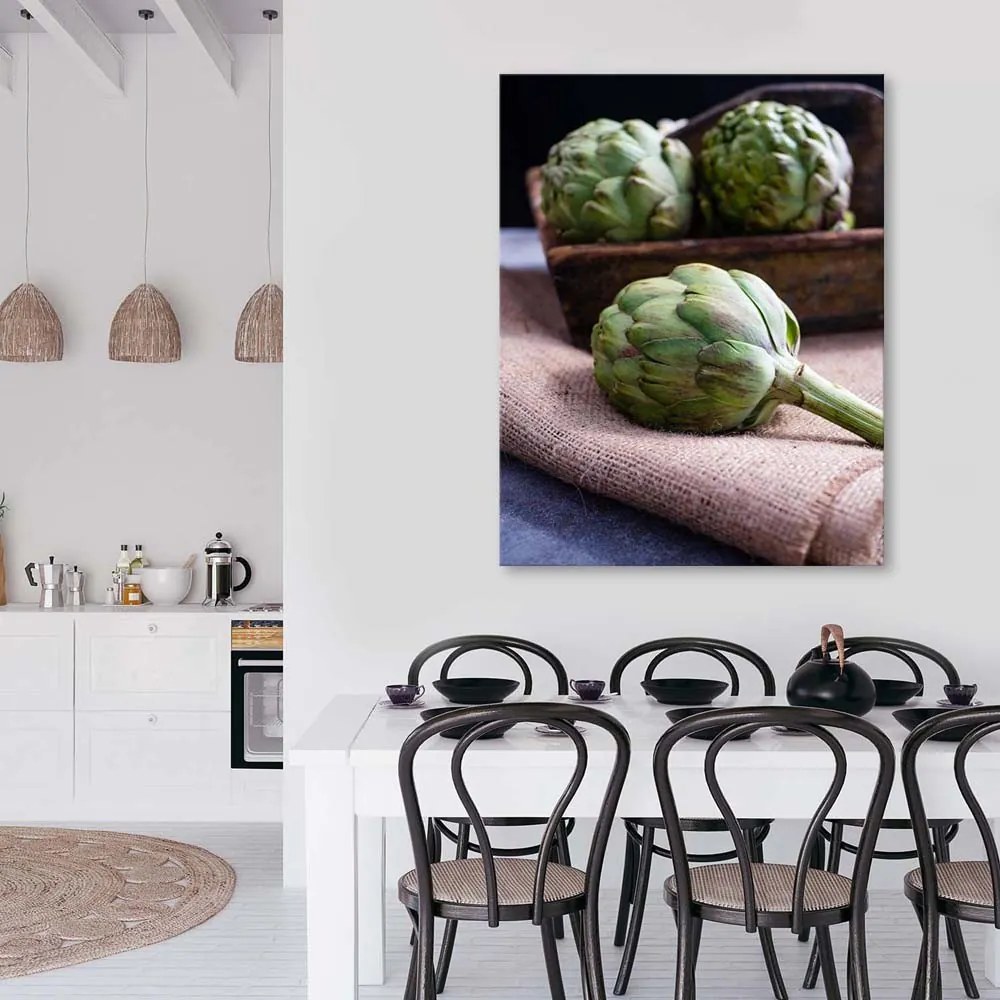 Gario Vászonkép Articsóka a konyhában Méret: 40 x 60 cm, Kivitelezés: Vászonkép