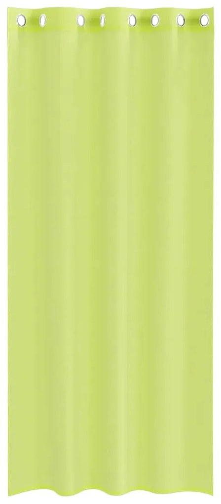 2 db almazöld fátyolfüggönyök rojtokkal 140x245 cm